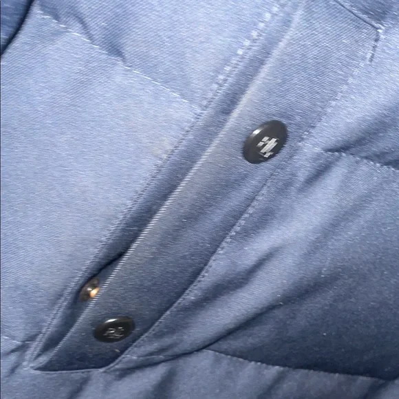 Woman long Navy Puffer Jacket keep you warm - Picture 6 of 8